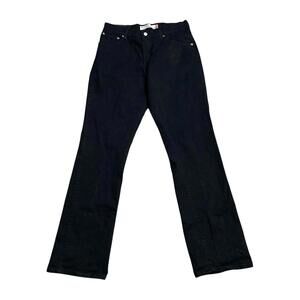 Levi's 550 Relaxed Fit Boot Cut Womens Black Denim Jean Tag 10L Measure 30x33